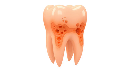 Isolated Rotten Tooth