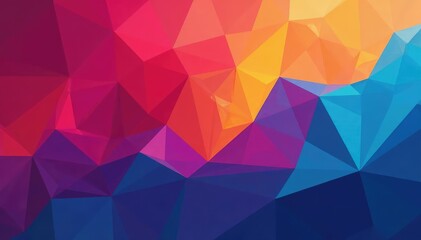 Obraz premium Geometric abstract shapes, vibrant color palette, color palette, seamless repeat