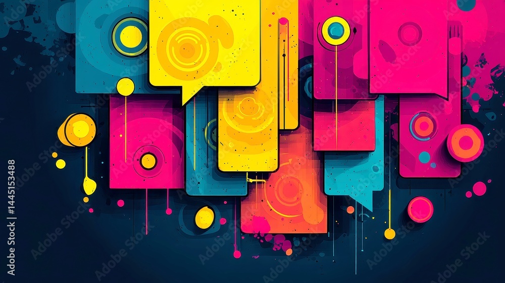 Poster vibrant ux testing concept, a dynamic exploration of user experience testing featuring bold primary 