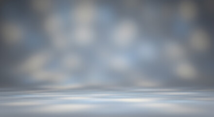 Muted gray studio background with soft light effects