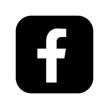 Facebook Icon black,  Facebook black logo isolated on transparent background, Facebook logo png, フェイスブック ロゴ, フェイスブック アイコン,