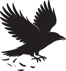 A cute Mourning Dove bird for log silhouette black Vector art illustration