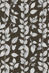 Elegant Botanical Leaf Pattern Design