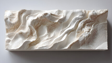 Obraz premium Sculptural resin wall art panel