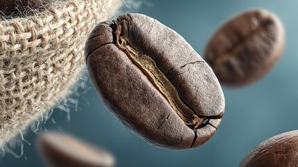 close up of coffee bean