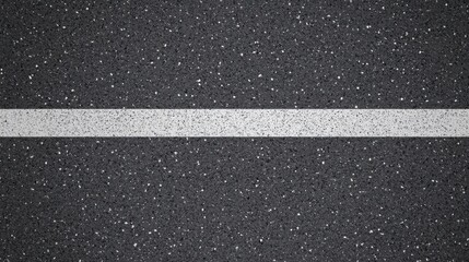 Fototapeta premium Textured asphalt road surface with white line for roadway and transportation theme