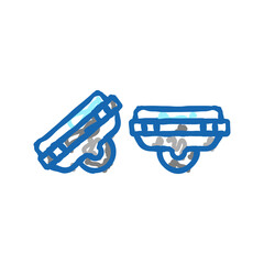 gyroshoes transport icon doodle illustration