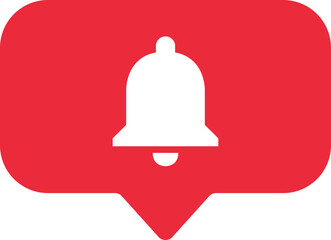 Bell alert icon in red bubble