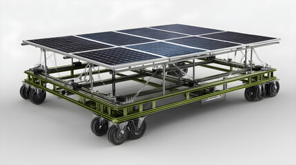 Smart collapsible modular renewable energy farm platform