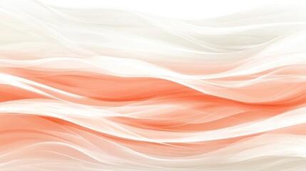 Obraz premium Abstract, flowing, soft, peach and white, elegant textile design.