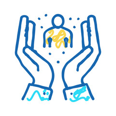 invaluable employee color icon vector color illustration