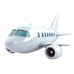 Cute cartoon airplane illustration.