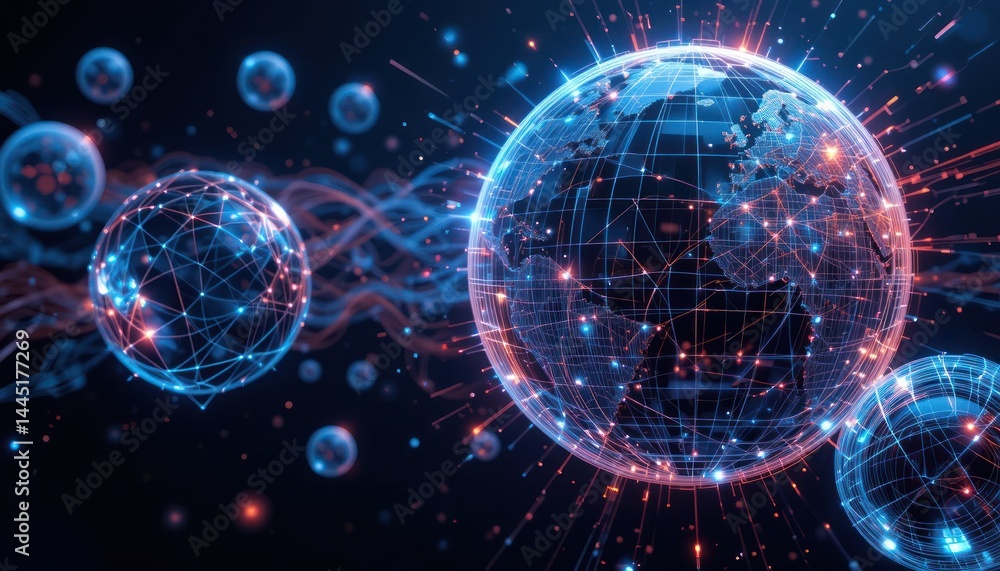Poster global network: a digital representation of interconnectedness