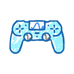 play game geek icon doodle illustration