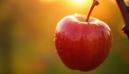 Golden Hour Apple: A Jewel of Nature's Bounty