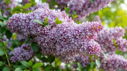 Springtime Lilac Explosion: A Lush Blooming Bush