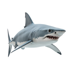 Fototapeta premium Great-White-Shark-isolated_Ocean_Predator_Marine-Life