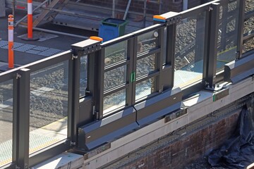 Construction of barriers and gates for the Sydney Metro project
