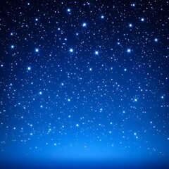 Obraz premium A Stunning Night Sky Filled with Sparkling Stars and a Deep Blue Gradient Background Ideal for Design Projects