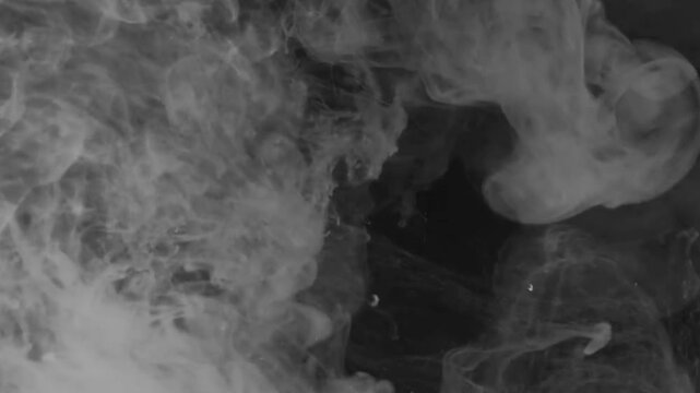 Smoke animated isolated with black background 