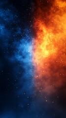 Fiery and frosty clash of elements