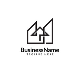 Modern financial logos, arrow designs for trading, investment, finance, statistic, accounting or marketing business