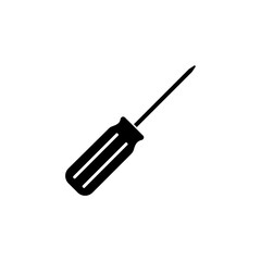 Screwdriver icon isolated on white background.