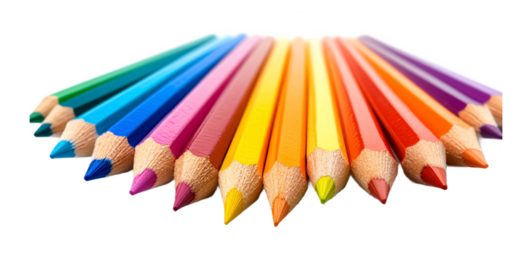 Sketching Pencils for Drawing and Art Projects - Isolated on White Background