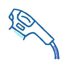 diode laser icon doodle illustration