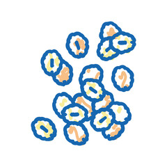 grains oatmeal icon doodle illustration