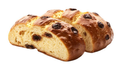 St. Anthony's Bread for Christian Blessings and Offerings - Isolated on White Background