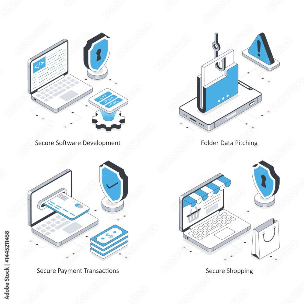 Poster set of data security 12