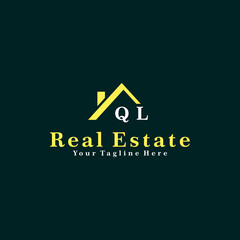 QL Initials Real Estate Logo Vector Art  Icons  and Graphics