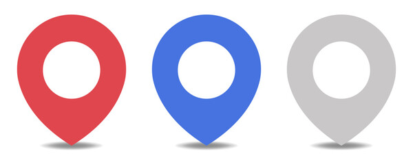 location icon set vector