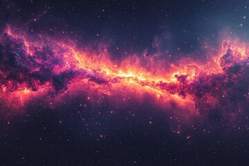Vast cosmic nebula displays vibrant colors and intricate patterns in deep space