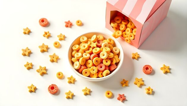 Cereals set isolated on white background