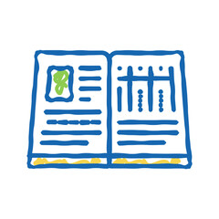 book report icon doodle illustration