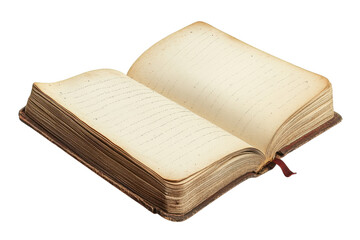 Antique book open revealing aged pages hinting at untold stories knowledge and history creamy yellow