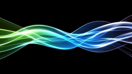 Abstract digital artwork featuring vibrant, swirling lines.