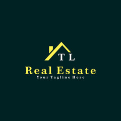 TL Initials Real Estate Logo Vector Art  Icons  and Graphics