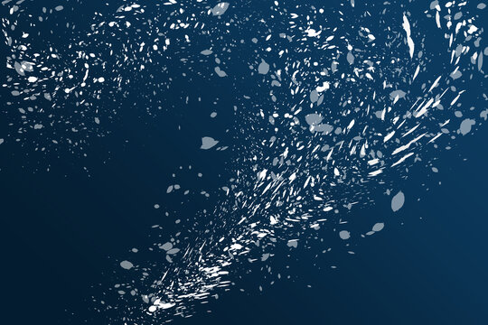 Abstract, white leavy / rain looking texture on dark blue / black gradient background for headers, wallpapers, etc. 