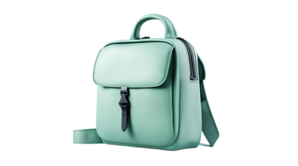 Stylish Pastel Green Backpack with Modern and Detailed Design