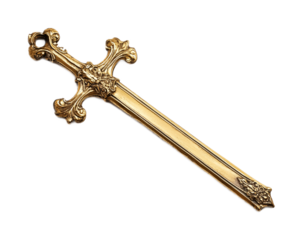 St. Paul�s Sword for Religious Symbolism - Isolated on White Background