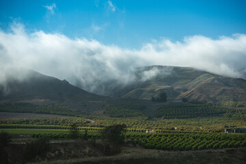 landscape of mountains and cloud 