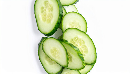 cucumber on white background