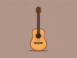 Obraz premium Acoustic Guitar Icon for Music