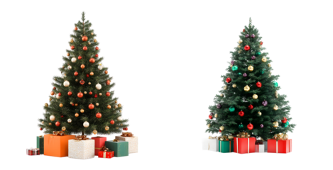 christmas tree with gifts