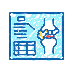 lumps analysis and researching icon doodle illustration