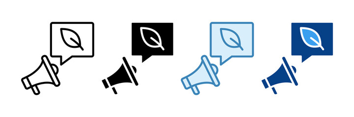 Environmental Activism Icon Set Multiple Style Collection