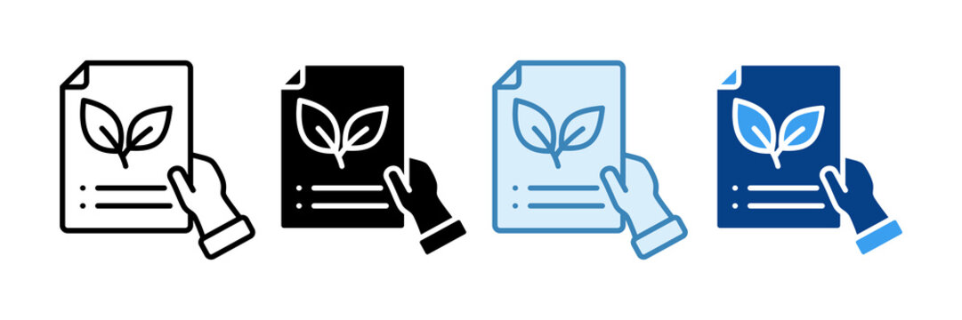 Environmental Consulting Icon Set Multiple Style Collection